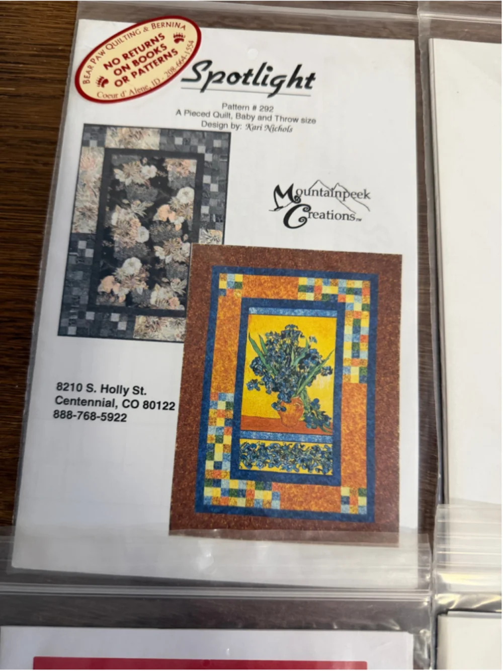 Vintage Quilt Pattern Lot of 9 New Unused Mountainpeek Summerwinds Aardvark OOP